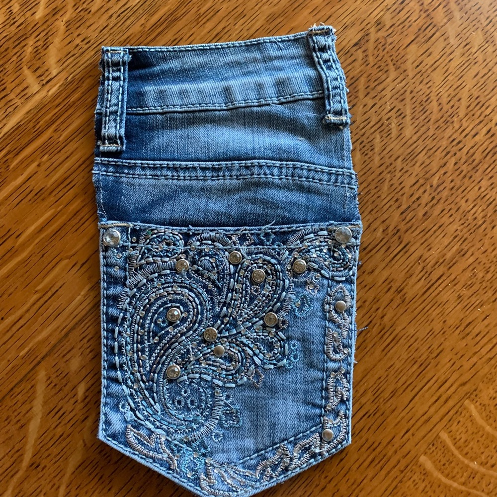 Denim belt pouch- up cycled